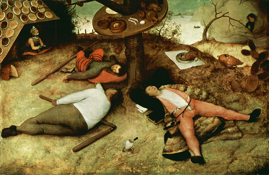 Țara trîndavilor (Pieter Bruegel ăl Bătrîn, 1567)